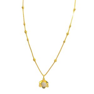 22KT Flower Design Chain Set