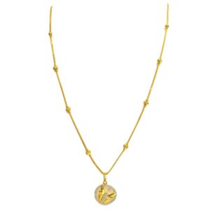 22KT Butterfly Design Chain Set