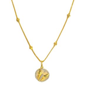 22KT Butterfly Design Chain Set
