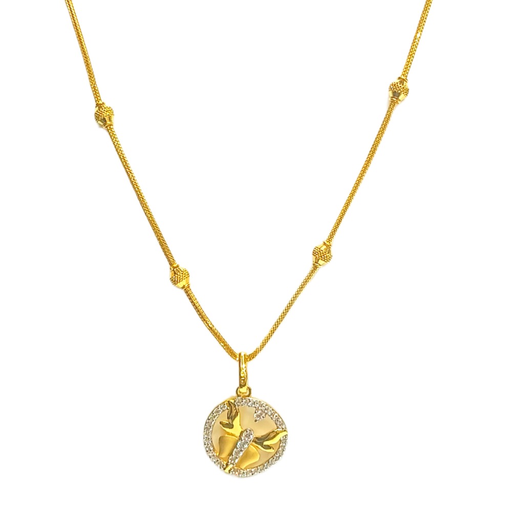 22KT Butterfly Design Chain Set