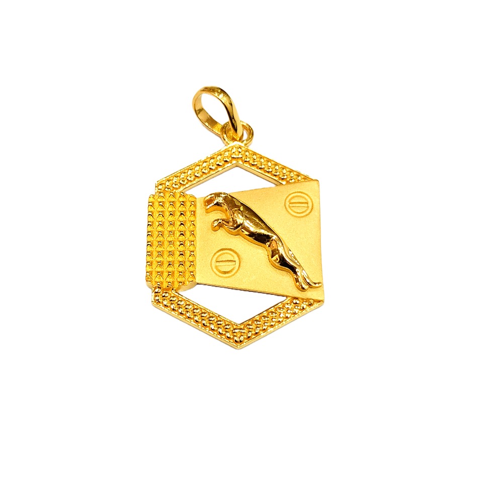 22KT Bahubali Jaguar Design Pendant