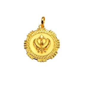 22kt bahubali khanda design pendant