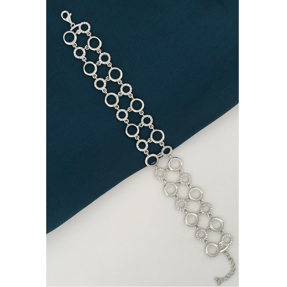 925 Silver Elegant Design Ladies Bracelet - Image 2