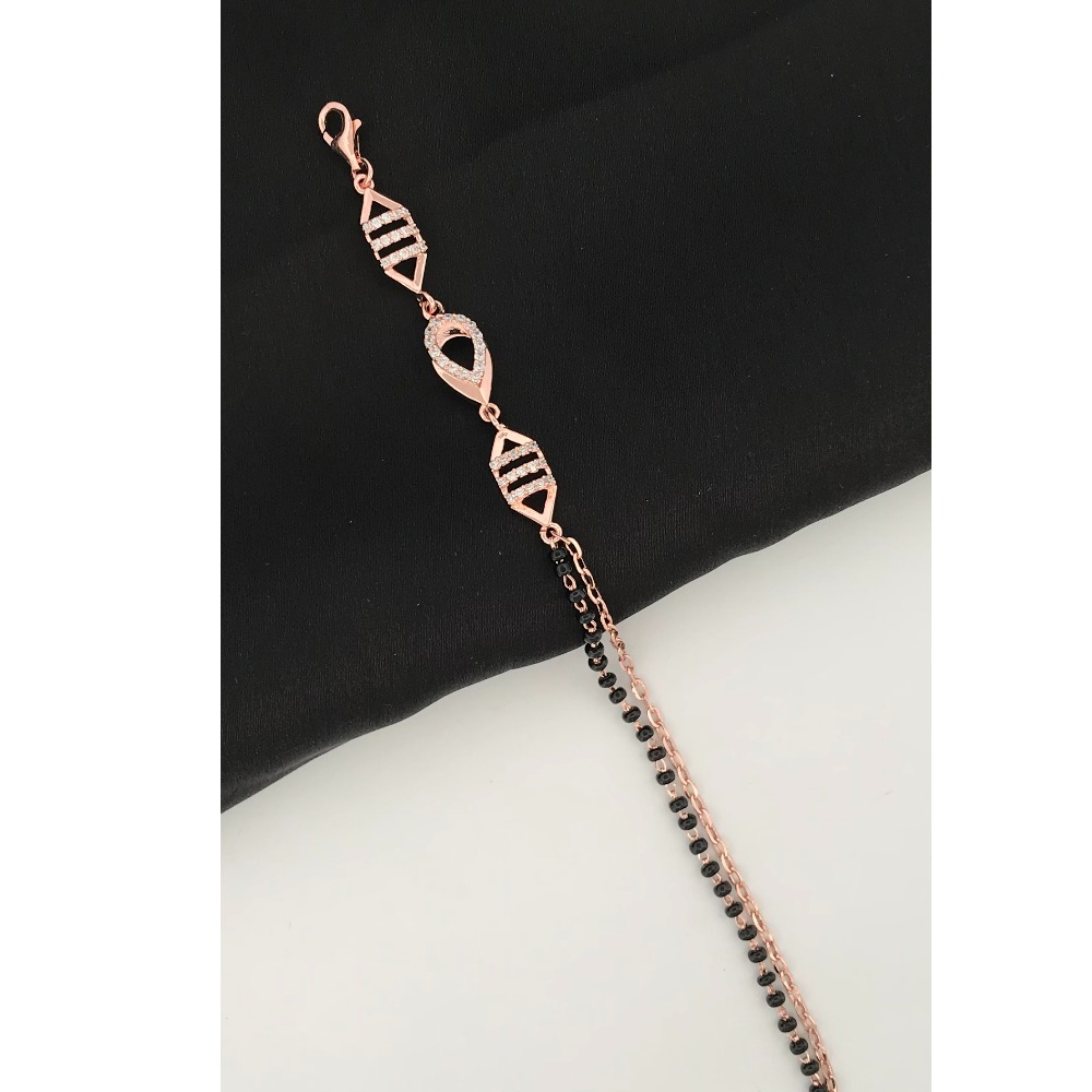 925 Silver Elegant Design Mangalsutra Bracelet - Image 2