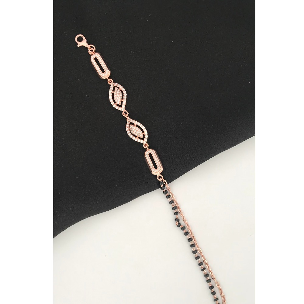 925 Silver Elegant Design Mangalsutra Bracelet - Image 2
