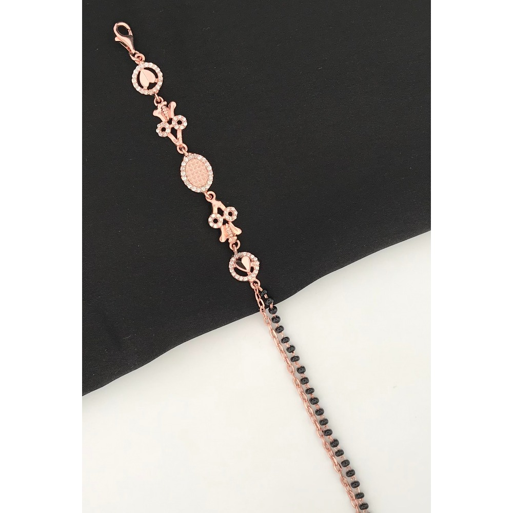 925 Silver Unique Design Mangalsutra Bracelet - Image 2