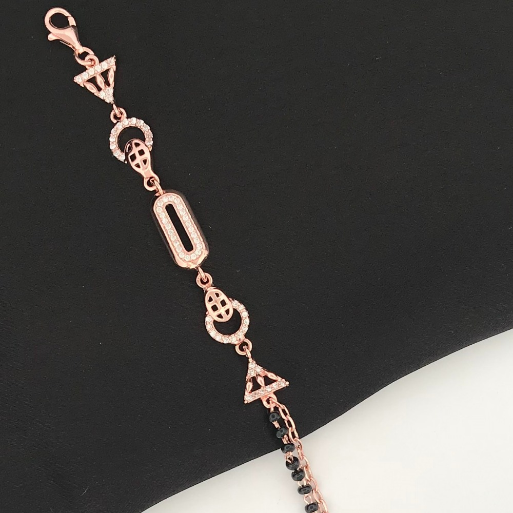 925 Silver Unique Design Mangalsutra Bracelet