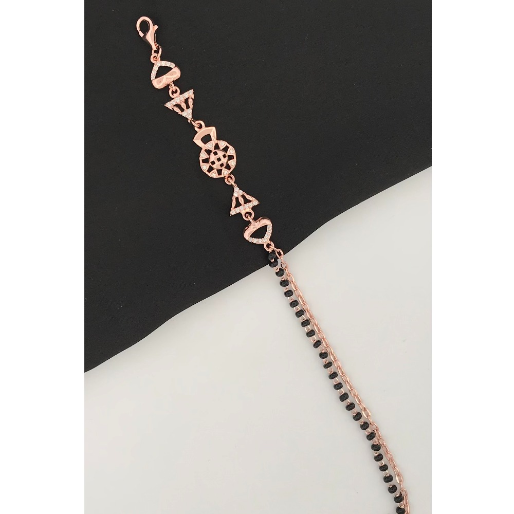 925 Silver Unique Design Mangalsutra Bracelet - Image 2