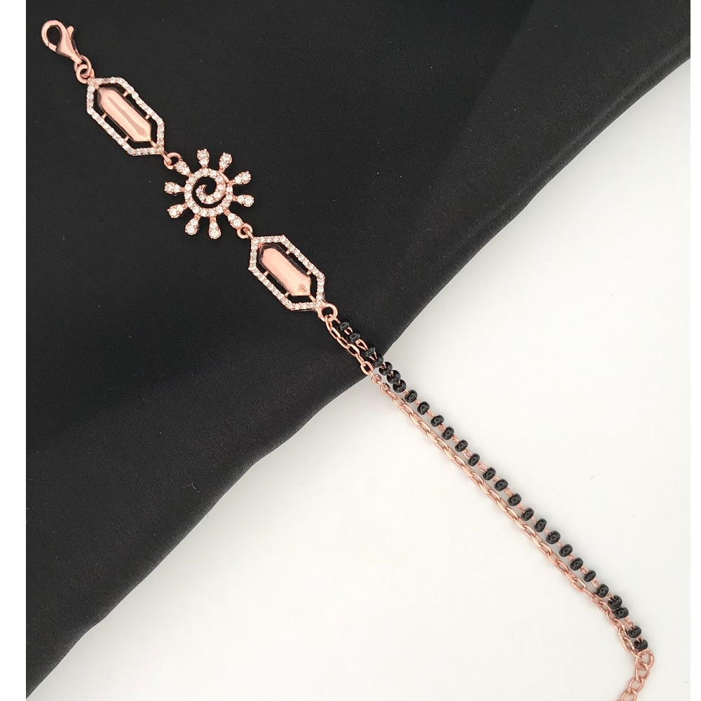 925 Silver Unique Design Mangalsutra Bracelet - Image 2