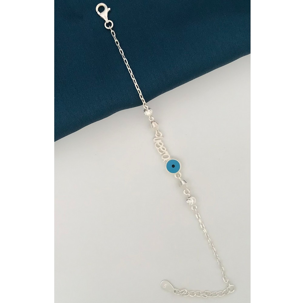 925 Silver Blue Veera Rakhi - Image 2