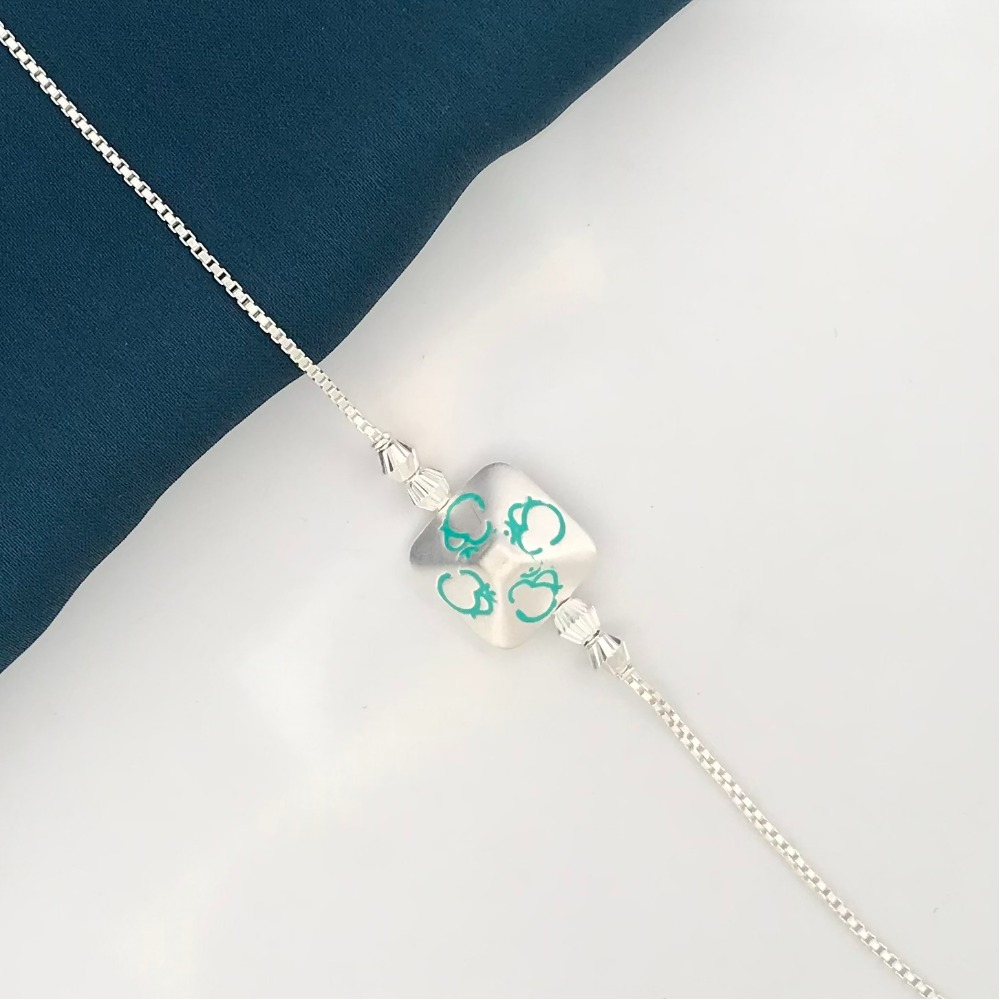 925 Silver Om Design Rakhi