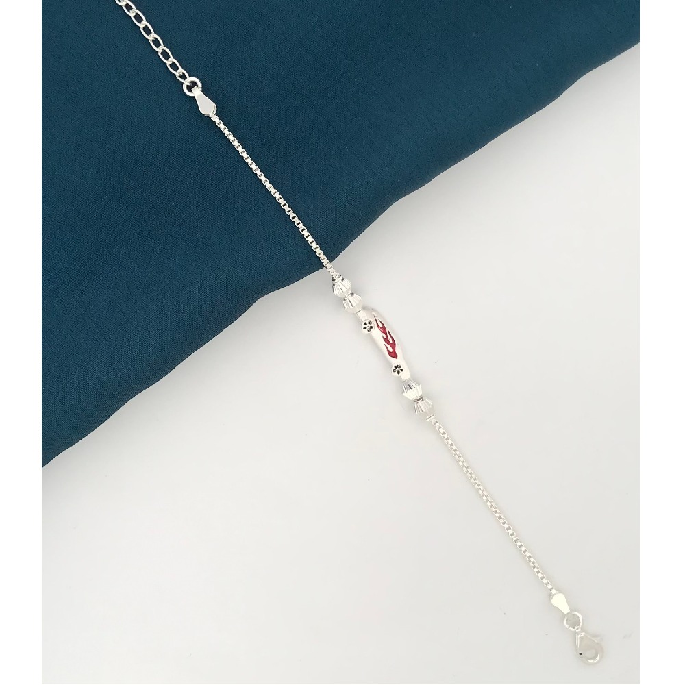 925 Silver Car Design Rakhi for Little Brother - Image 2