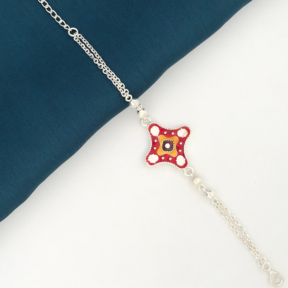 925 silver unique design rakhi