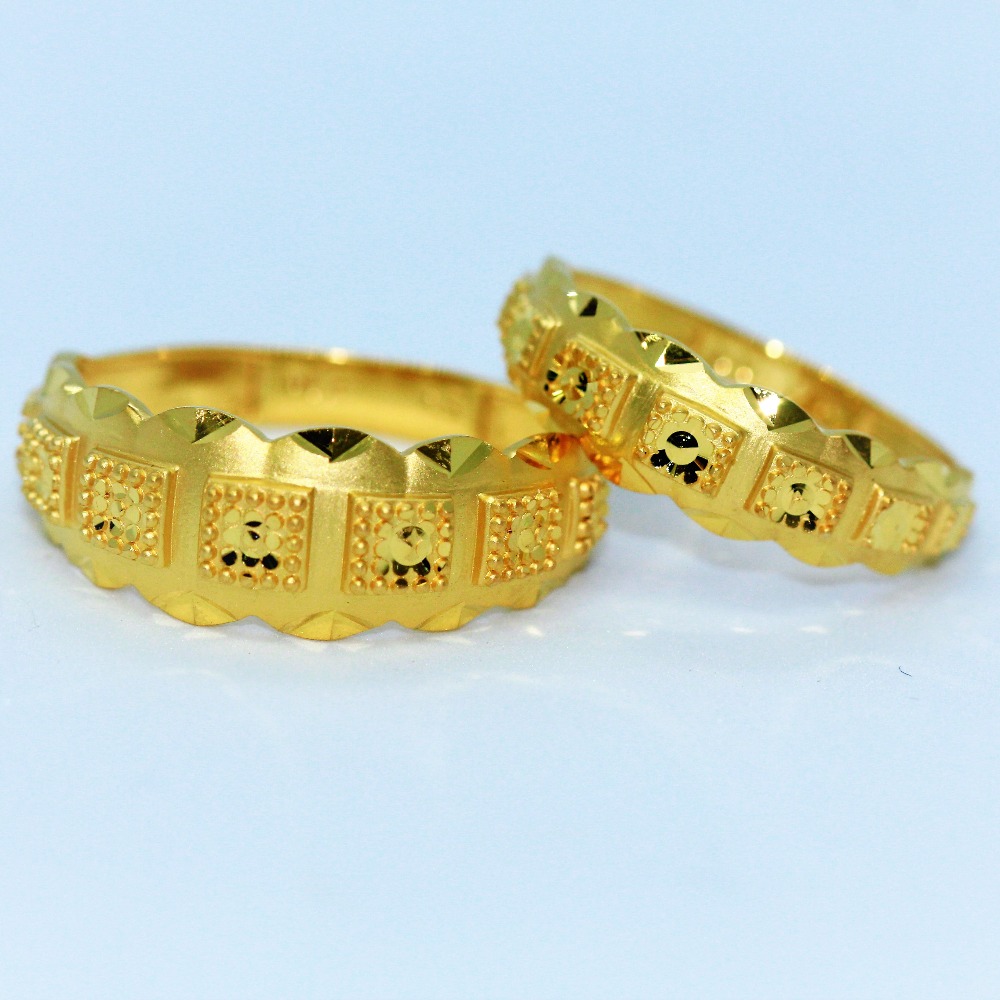 24k gold couple ring