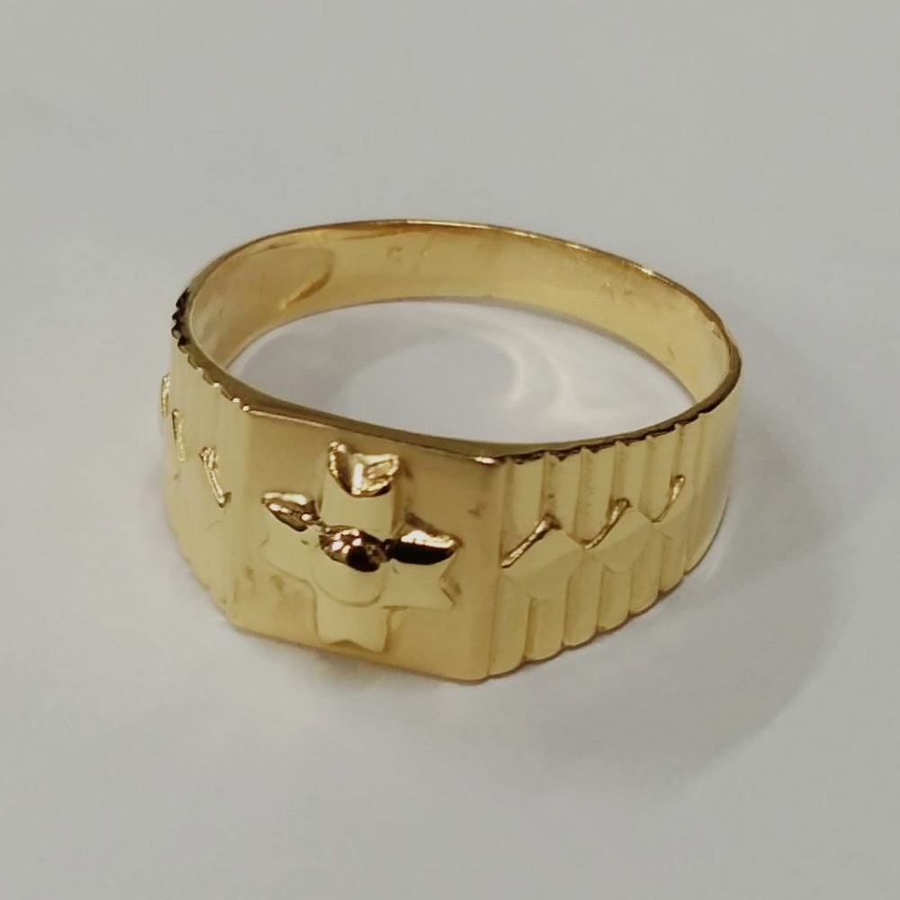 Gold enduring gents ring