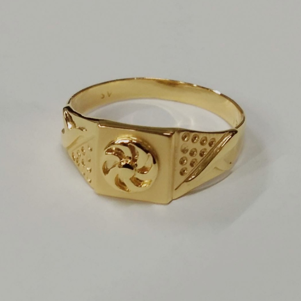 Gold plain gents ring