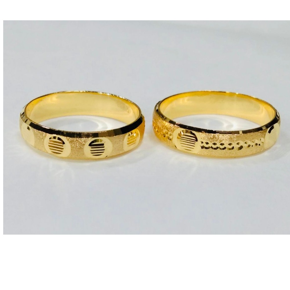 22 KT GOLD PLAIN COUPLE RINGS