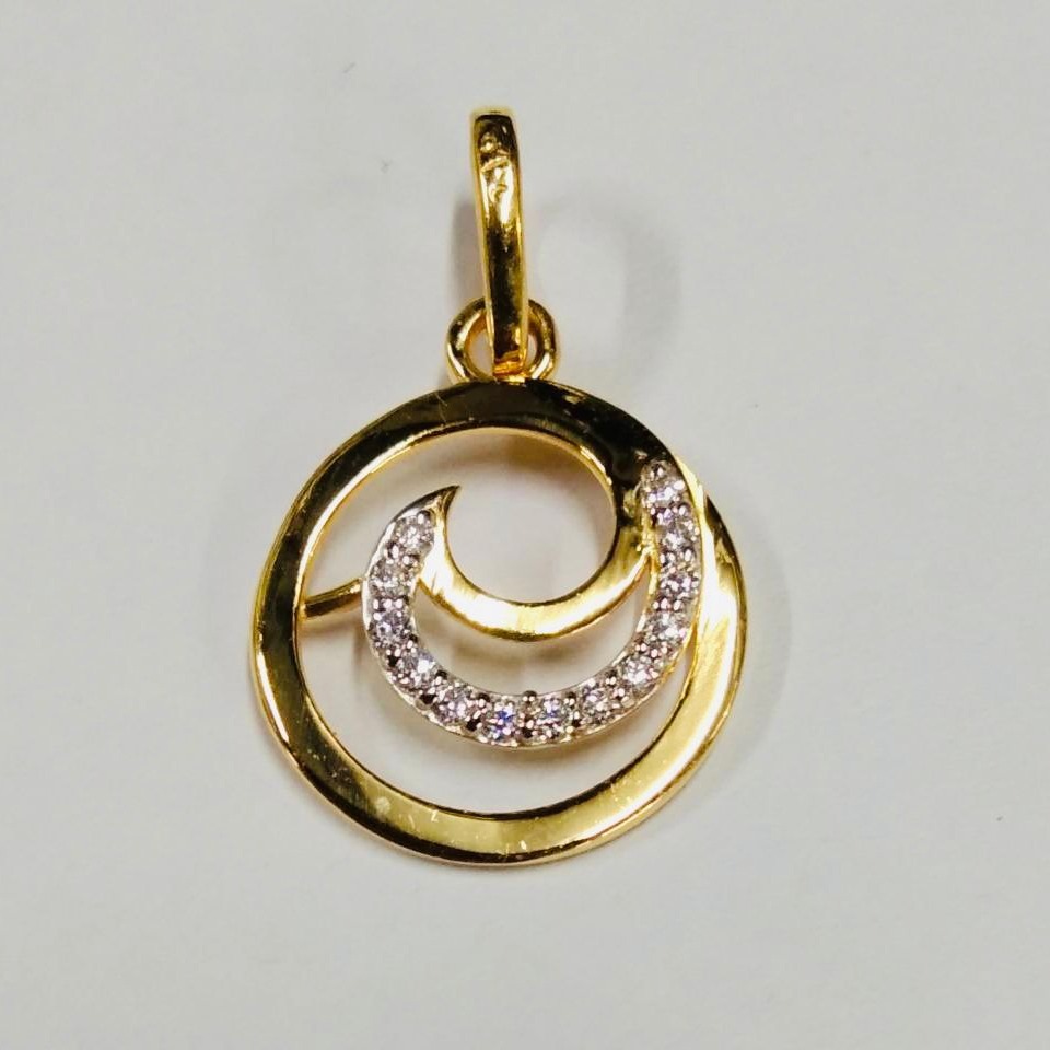 22 kt Gold Round Shape Pendant