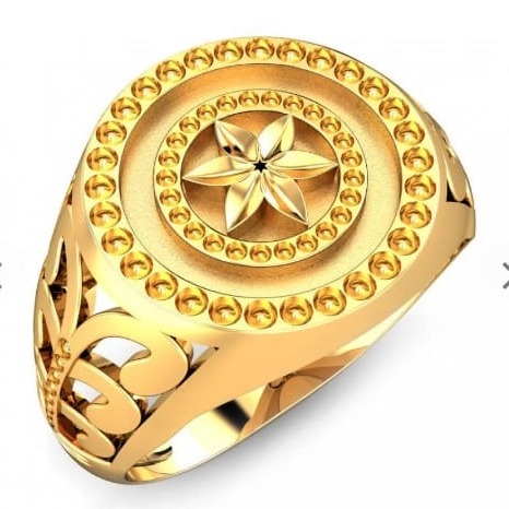 22 KT GOLD FANCY GENTS  RINGS