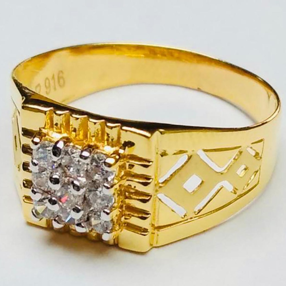 916 & 75 gold gents ring