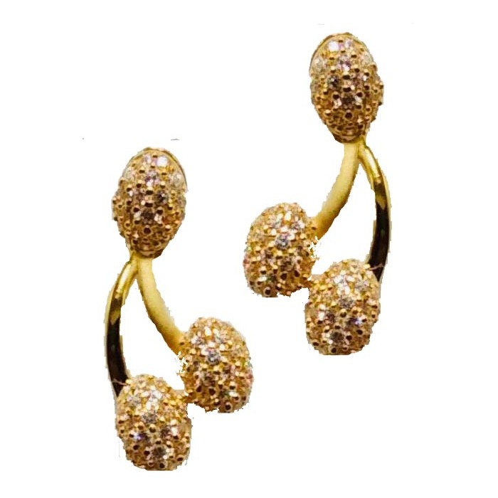 916 gold super unique cz tops for women