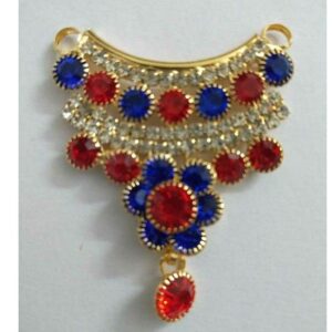 Colorful Flower Design Diamond Pendants