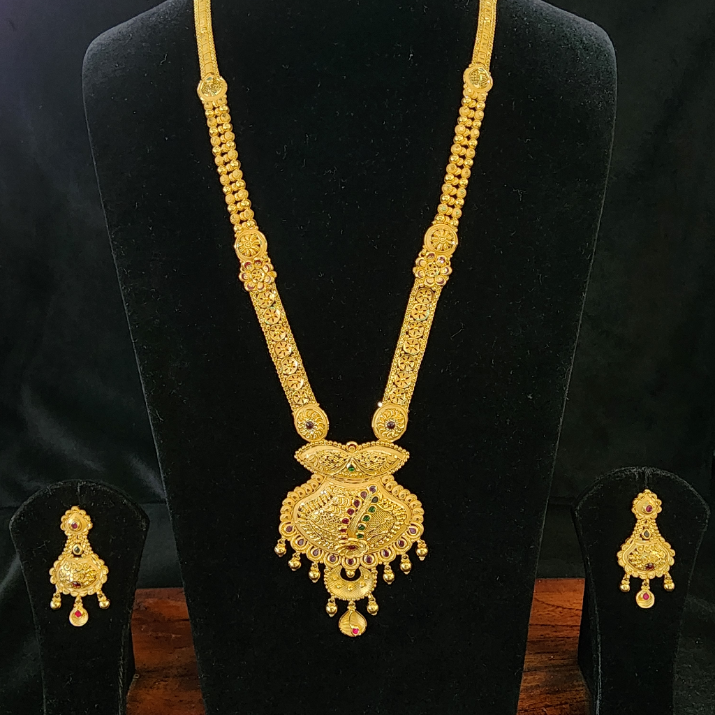 916 Gold Fancy Unique Kalkatti Long Set