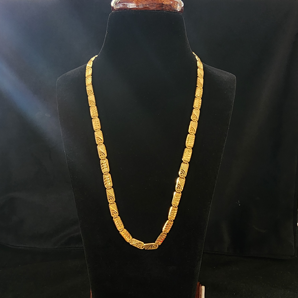 916 Gold Fancy Unique Gents Chain - Image 2