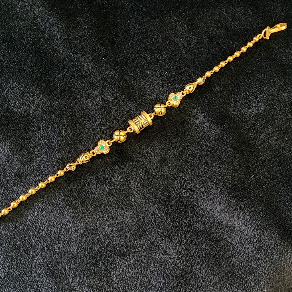 916 Gold Antique Jadtar Met Finishing Lucky