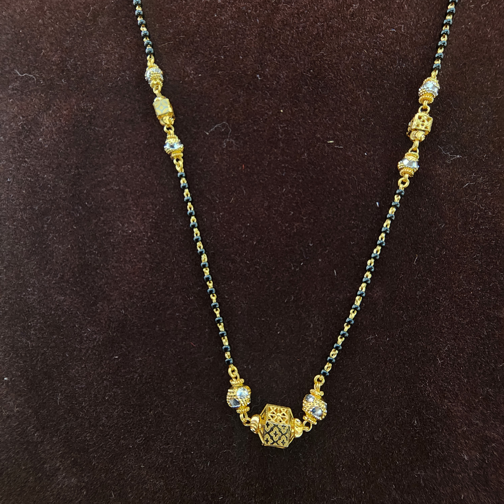916 Gold Unique Fancy Short Mangalsutra