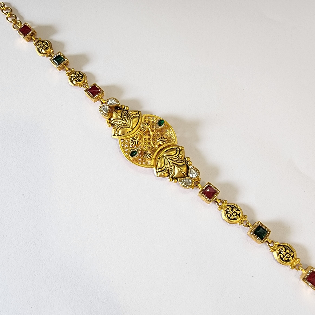 9l6 Gold Antique Jadtar Ladies Bracelet