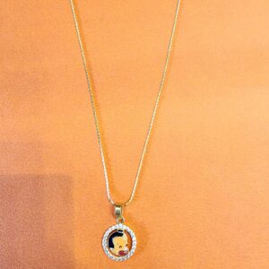916 gold fancy cartoon unique chain pendant