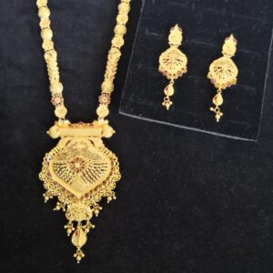 916 yellow Gold antique long set