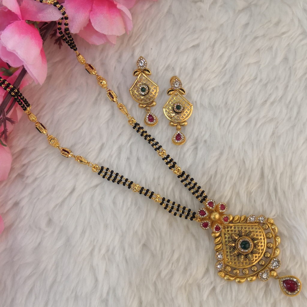 916 gold long mangalsutra