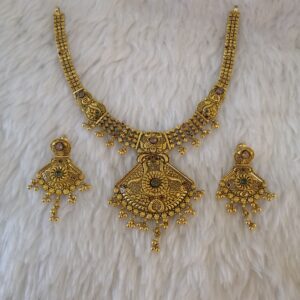 916 gold antique kalkati short set