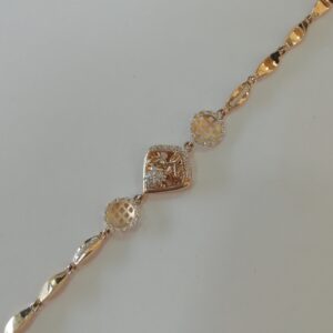 Rose gold fancy met finishing loose ladies bracelet