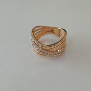 Rose gold fancy ladies ring