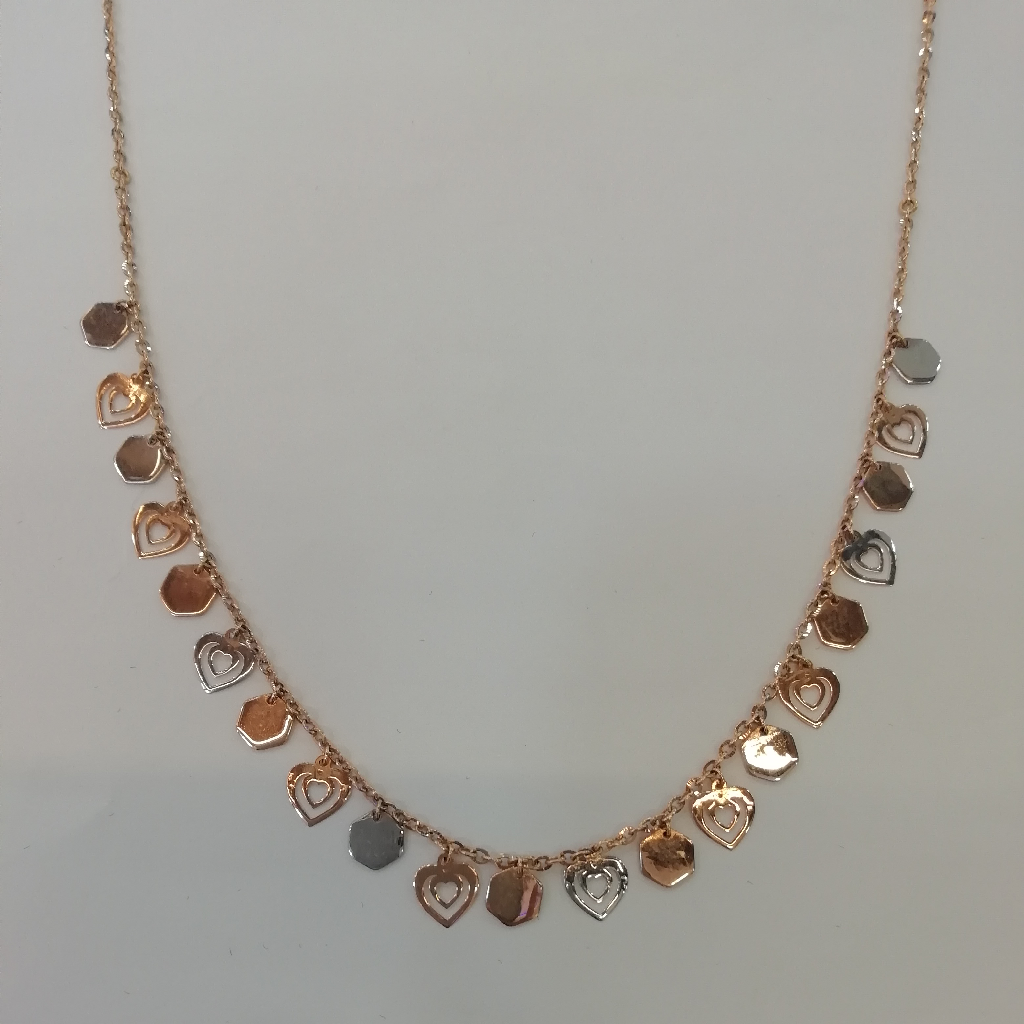 Rose gold fancy heart shape dokiyu