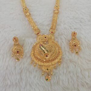 916 gold fancy yellow antique long set