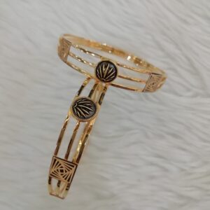 916 gold fancy oxidized copper kadli