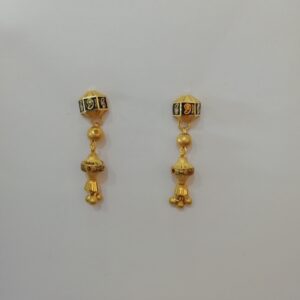 916 gold fancy oxidized butty latkan