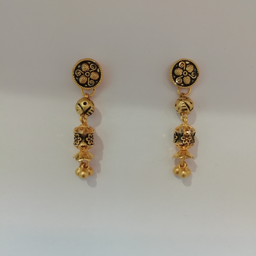 gold fancy oxidized butty latkan