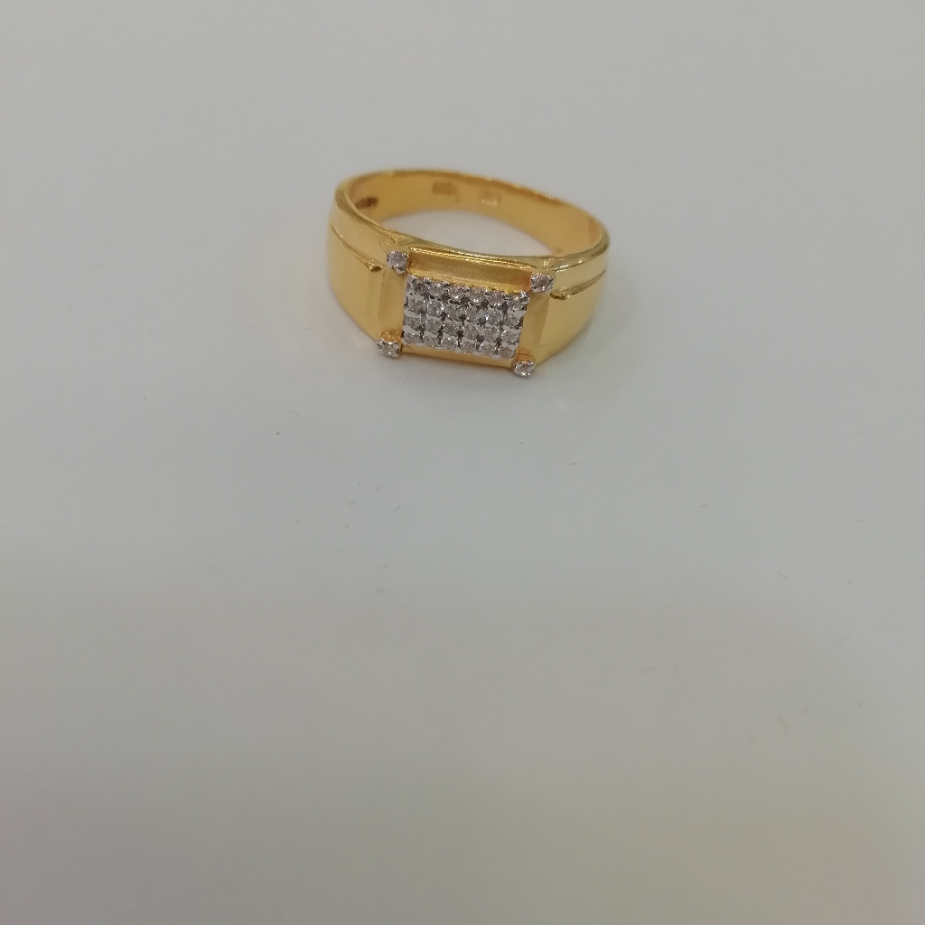 916 gold casting met finishing gents ring