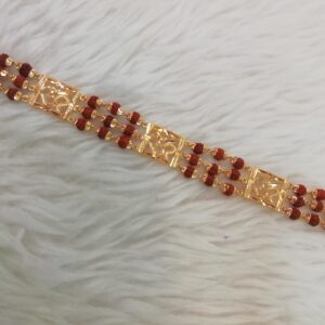916 gold fancy rudraksh gents loose bracelet