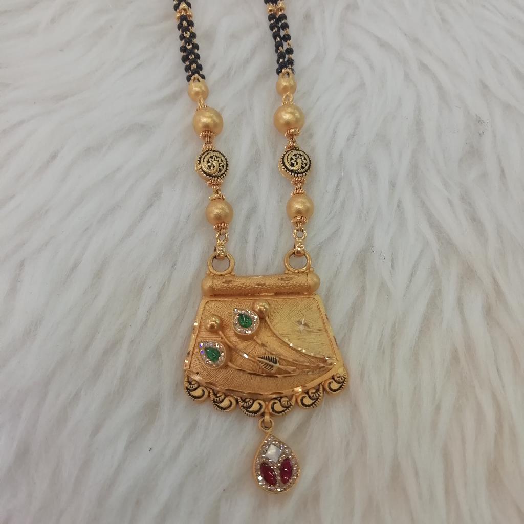 916 gold fancy antique short mangalsutra