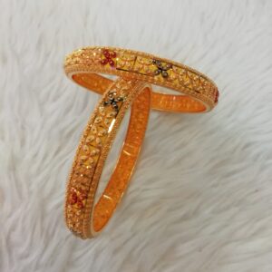 916 gold fancy kalkati work Bangles