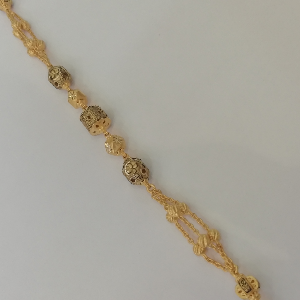 916 gold fancy met finishing loose ladies bracelet