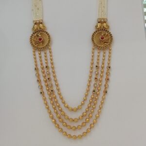 916 gold fancy antique jadtar magmala