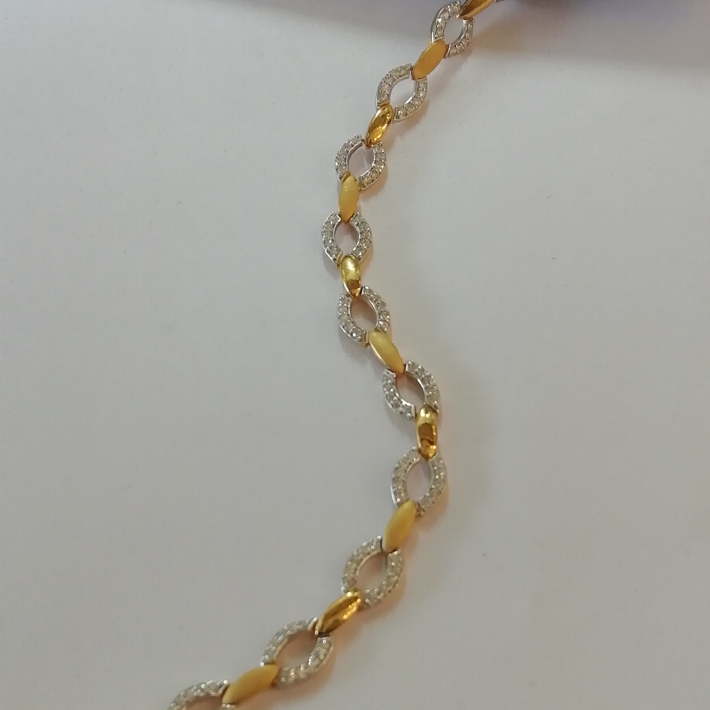 916 gold casting Rodium loose ladies bracelet