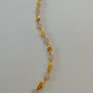 916 gold casting loose ladies bracelet
